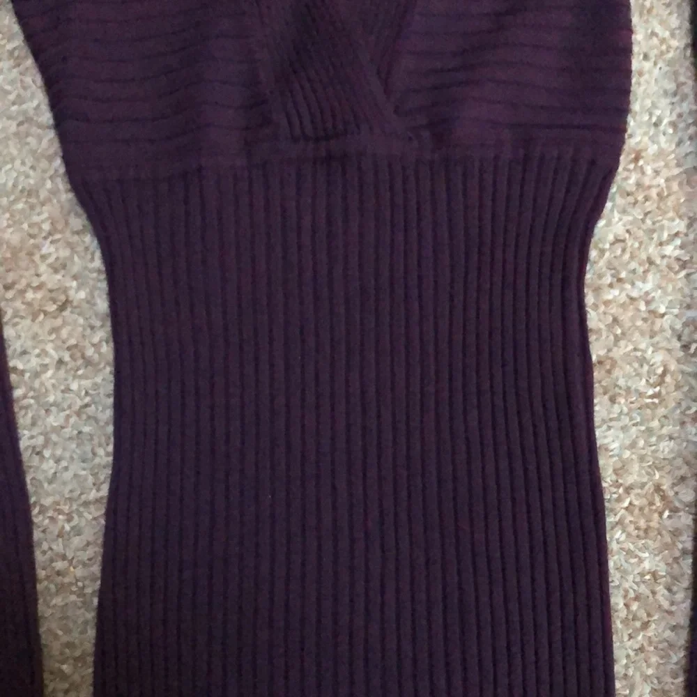 INC  International Concepts Petite Knit Sweater Purple size PM - Picture 4 of 7